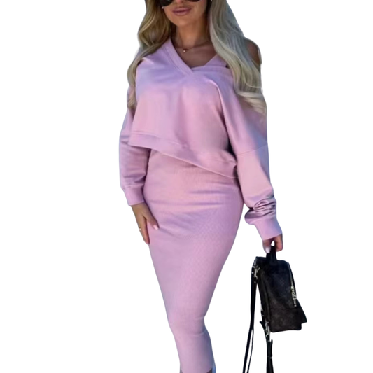 Two Piece-Set Knit Dress