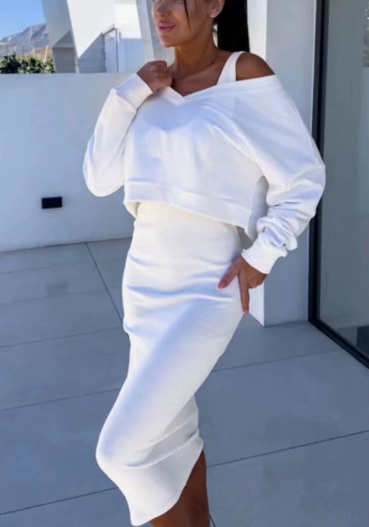 Two Piece-Set Knit Dress